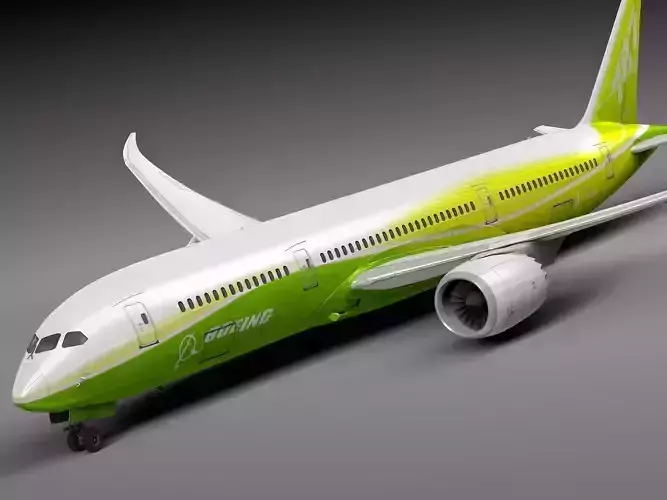 Boeing 787 Dreamliner Green Lemon