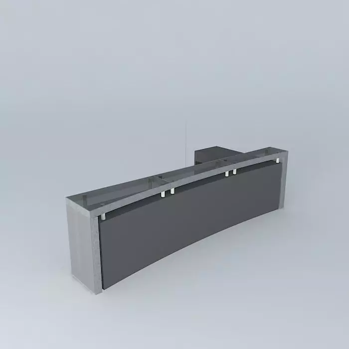 Counter stool black 3D model