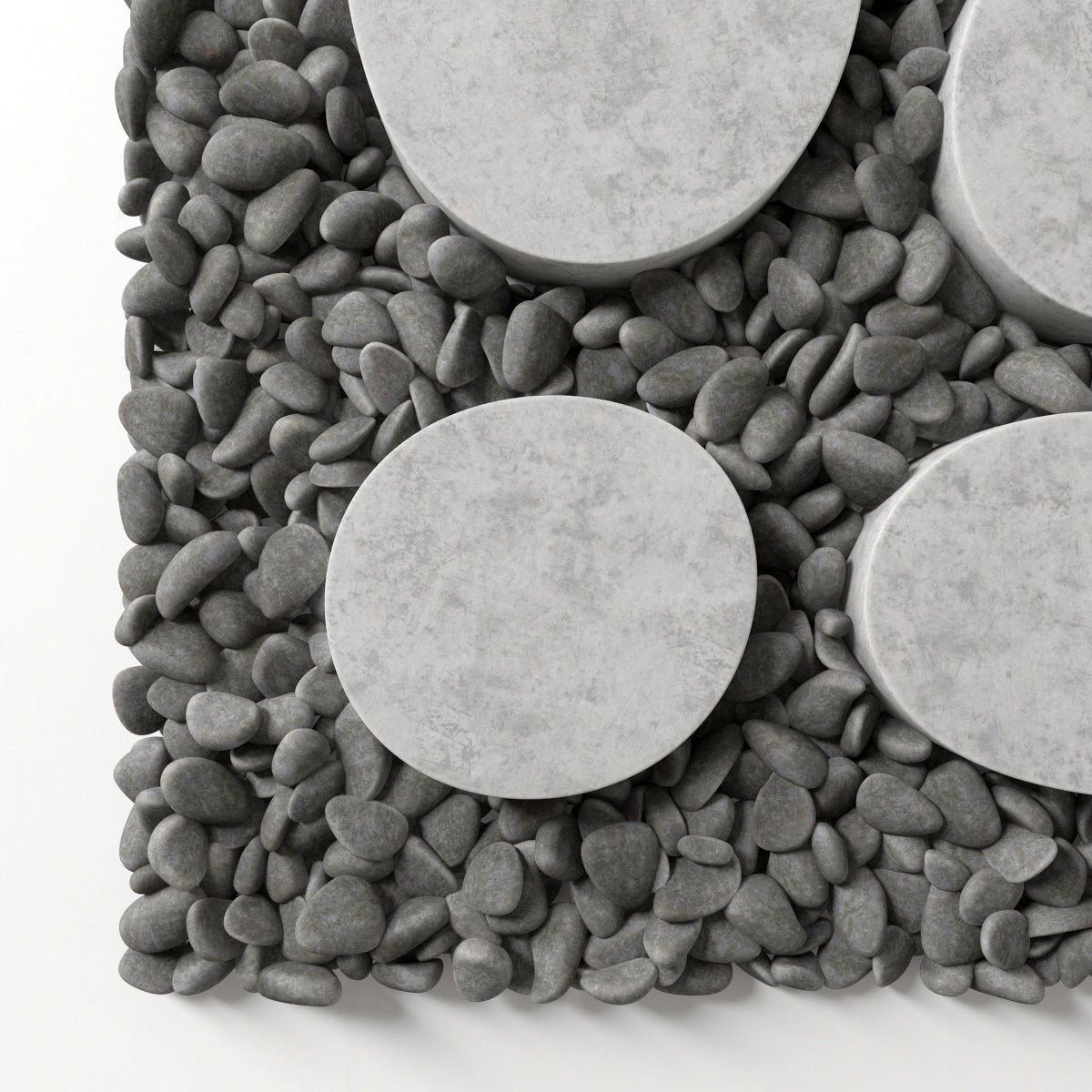 Tile square oval pebble n1 3D model_15