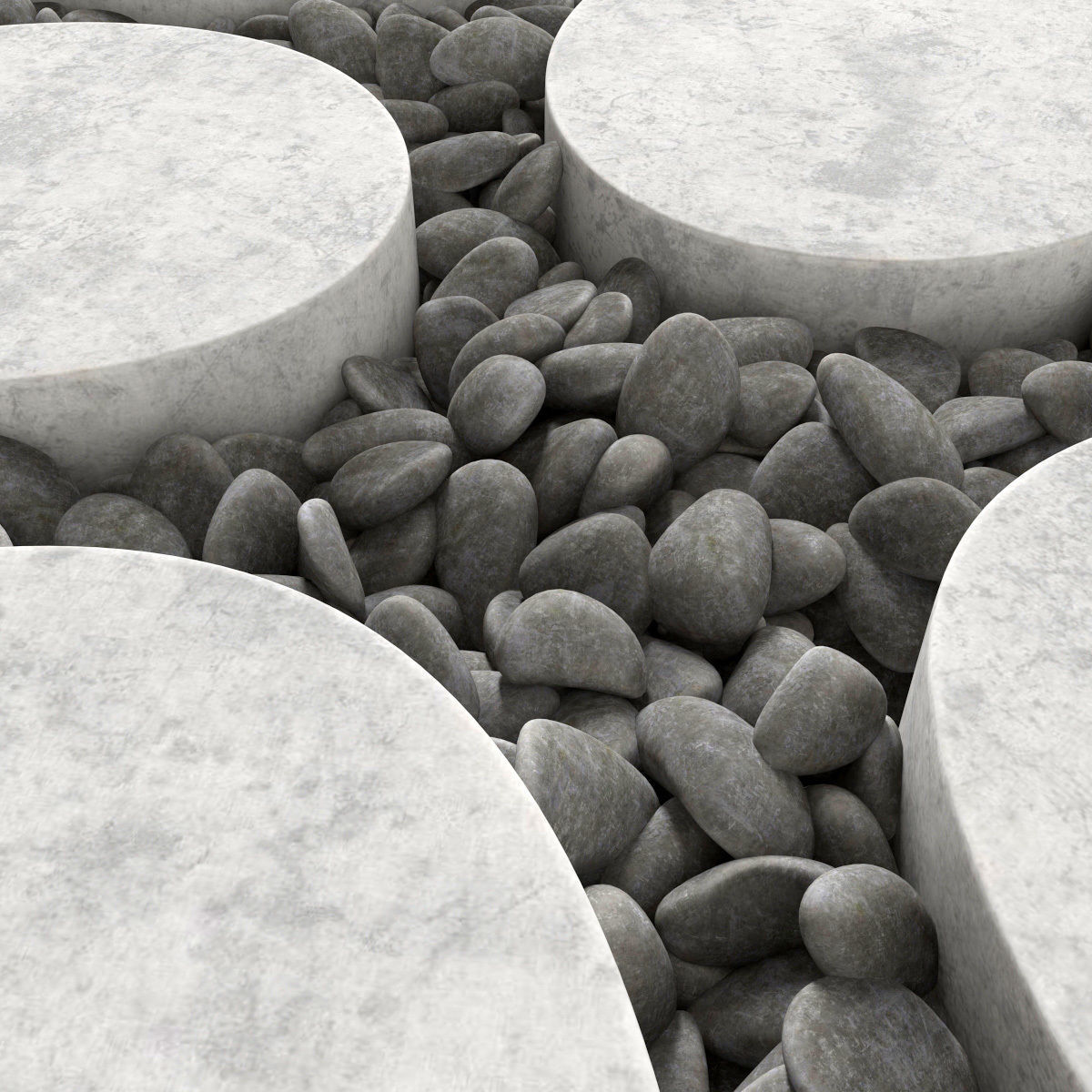 Tile square oval pebble n1 3D model_13