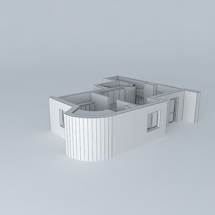 P036 Apartment interior Free 3D model_3