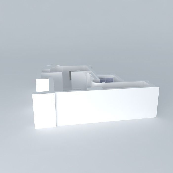 P036 Apartment interior Free 3D model_2