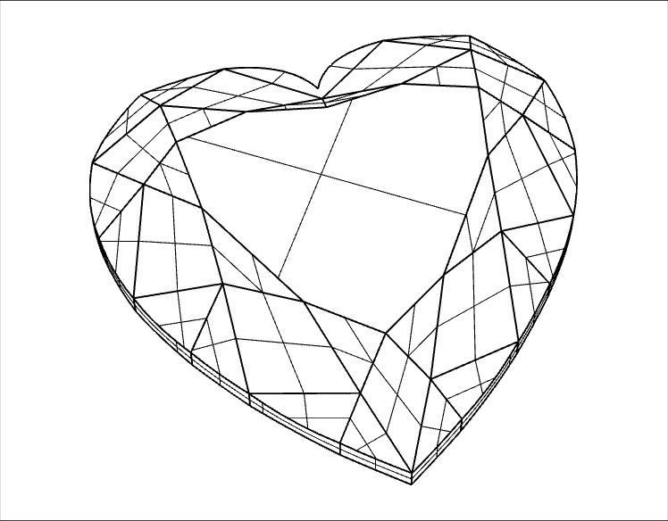 Ruby Gem Stones pack Low-poly 3D model_8