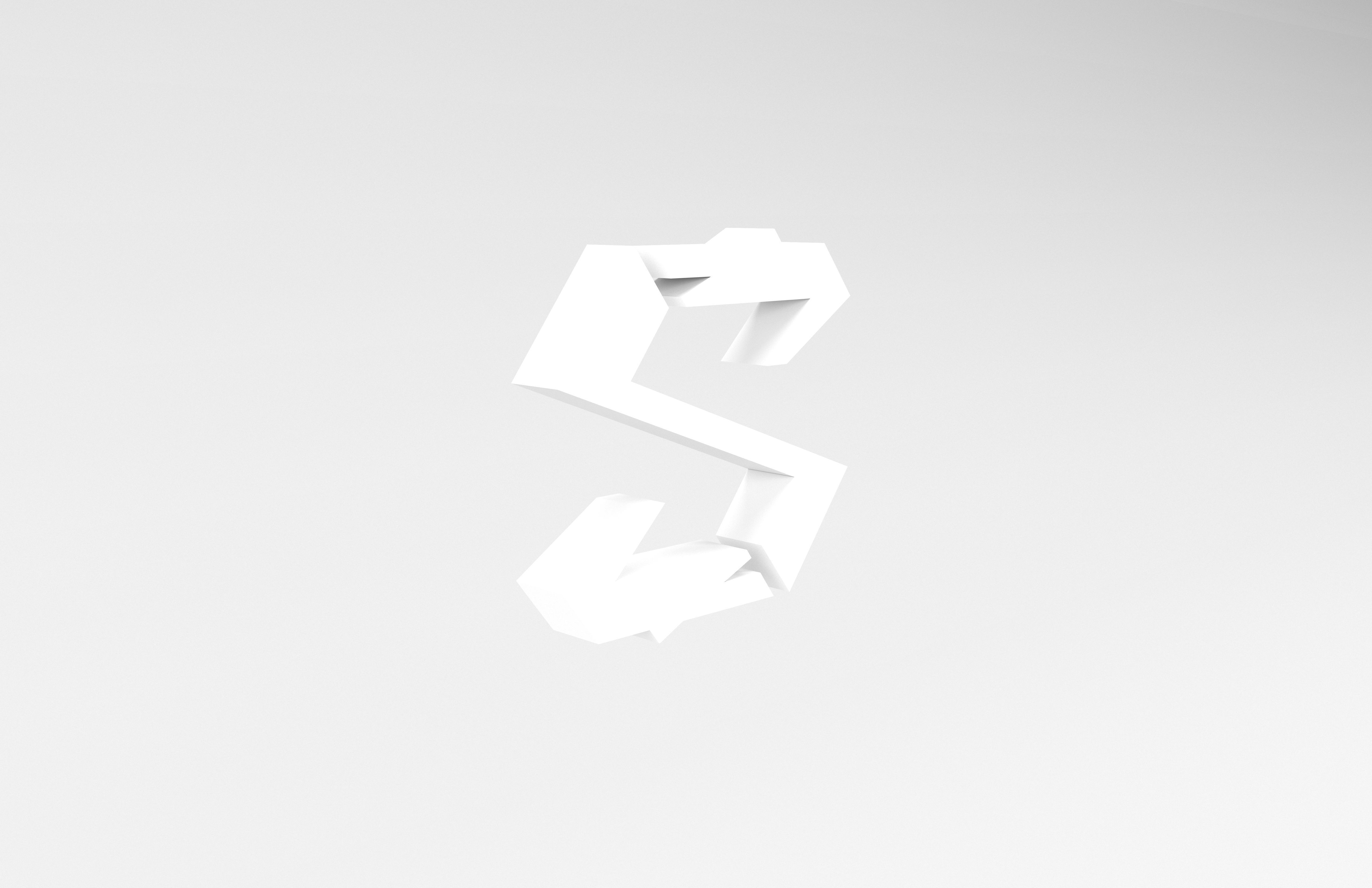 Black Shark Logo v1 003 Free low-poly 3D model_3