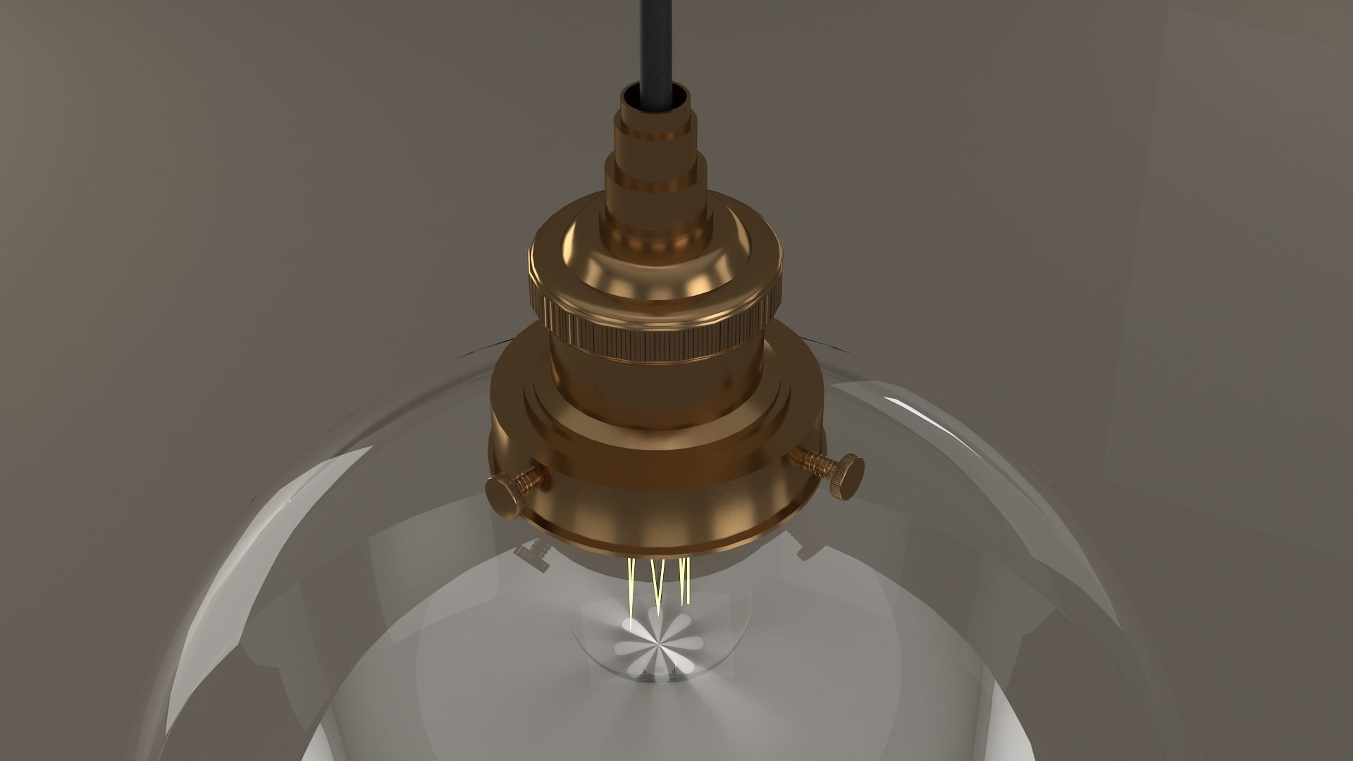 Hanging Light 4 3D model_2