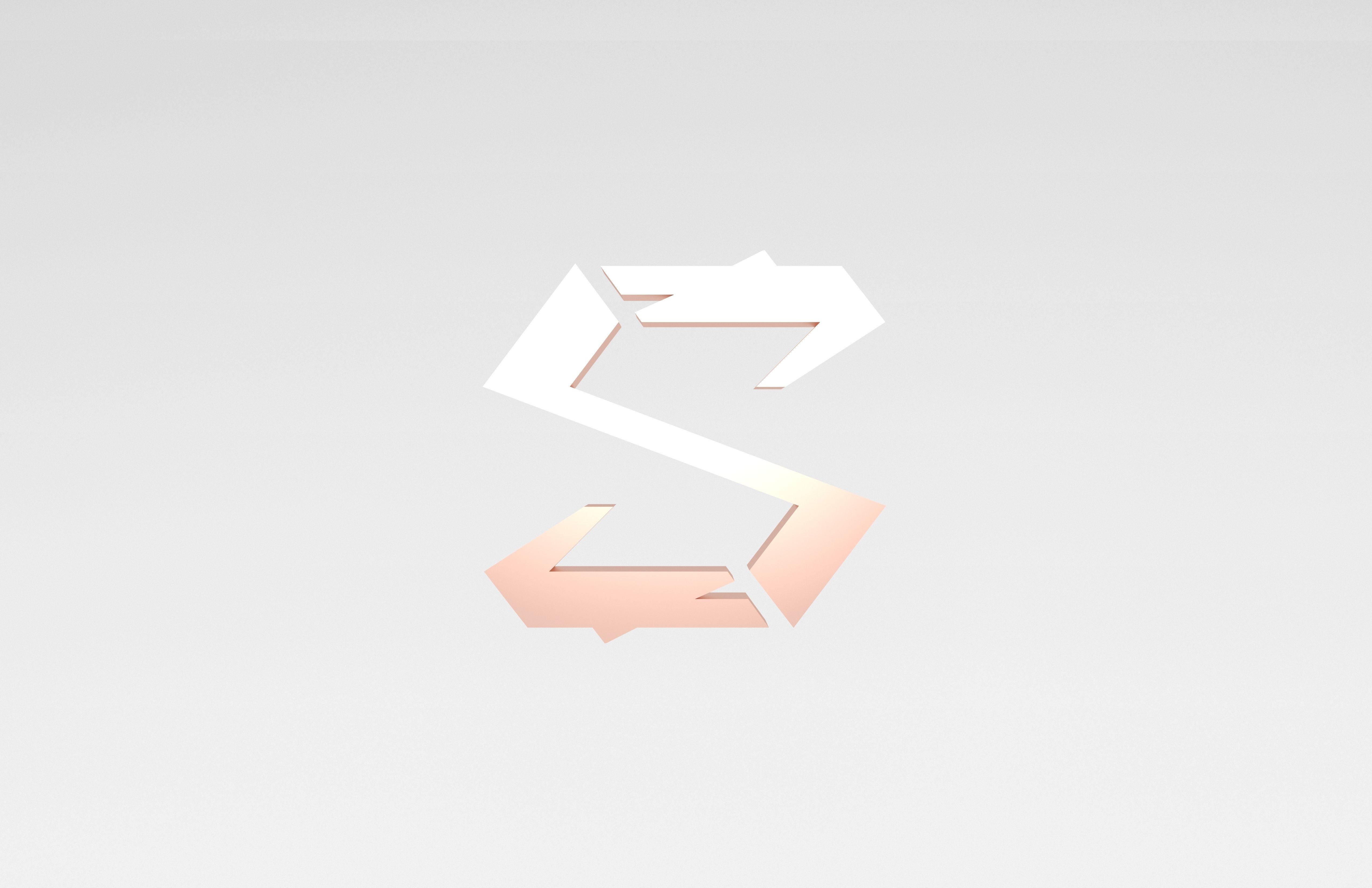 Black Shark Logo v1 008 Free low-poly 3D model_2