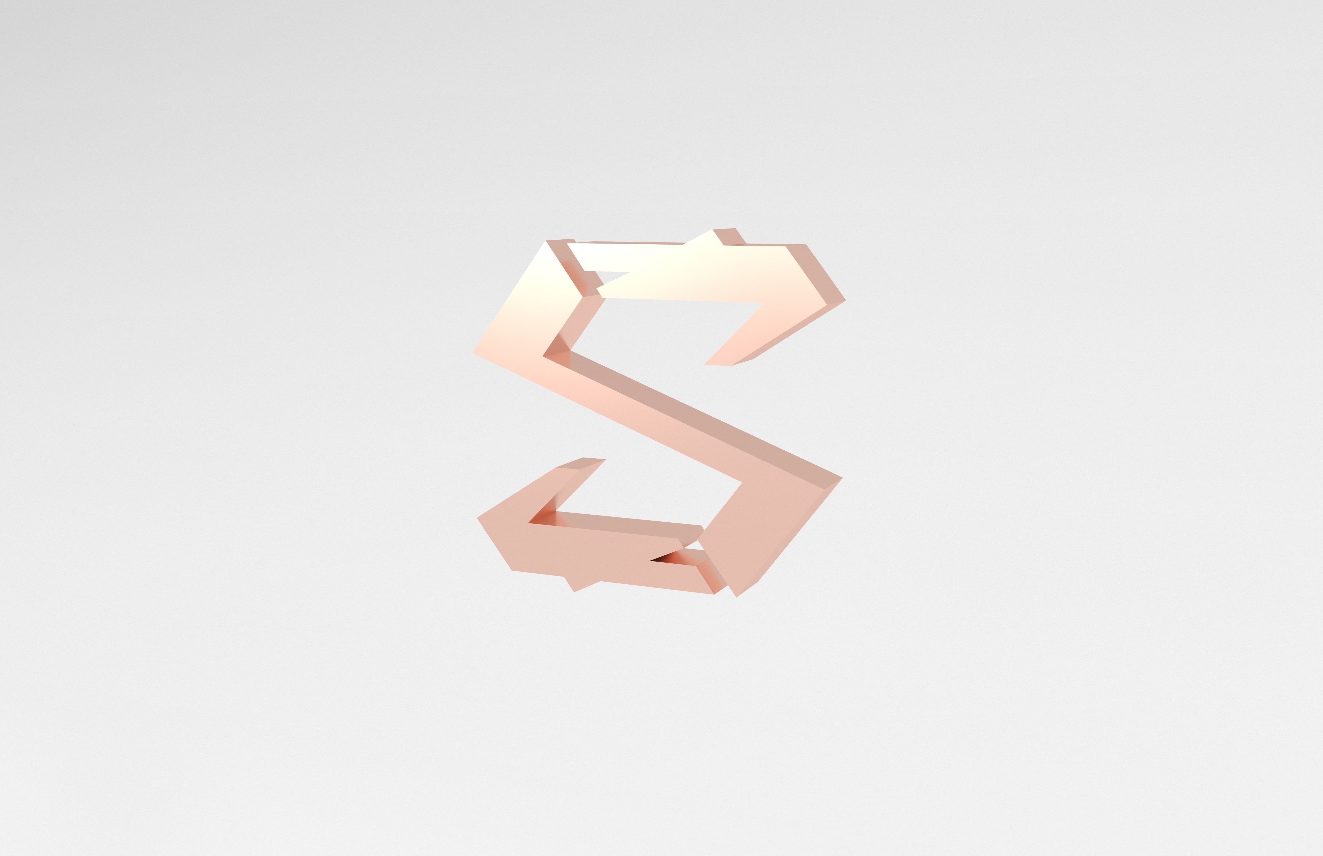 Black Shark Logo v1 008 Free low-poly 3D model_4