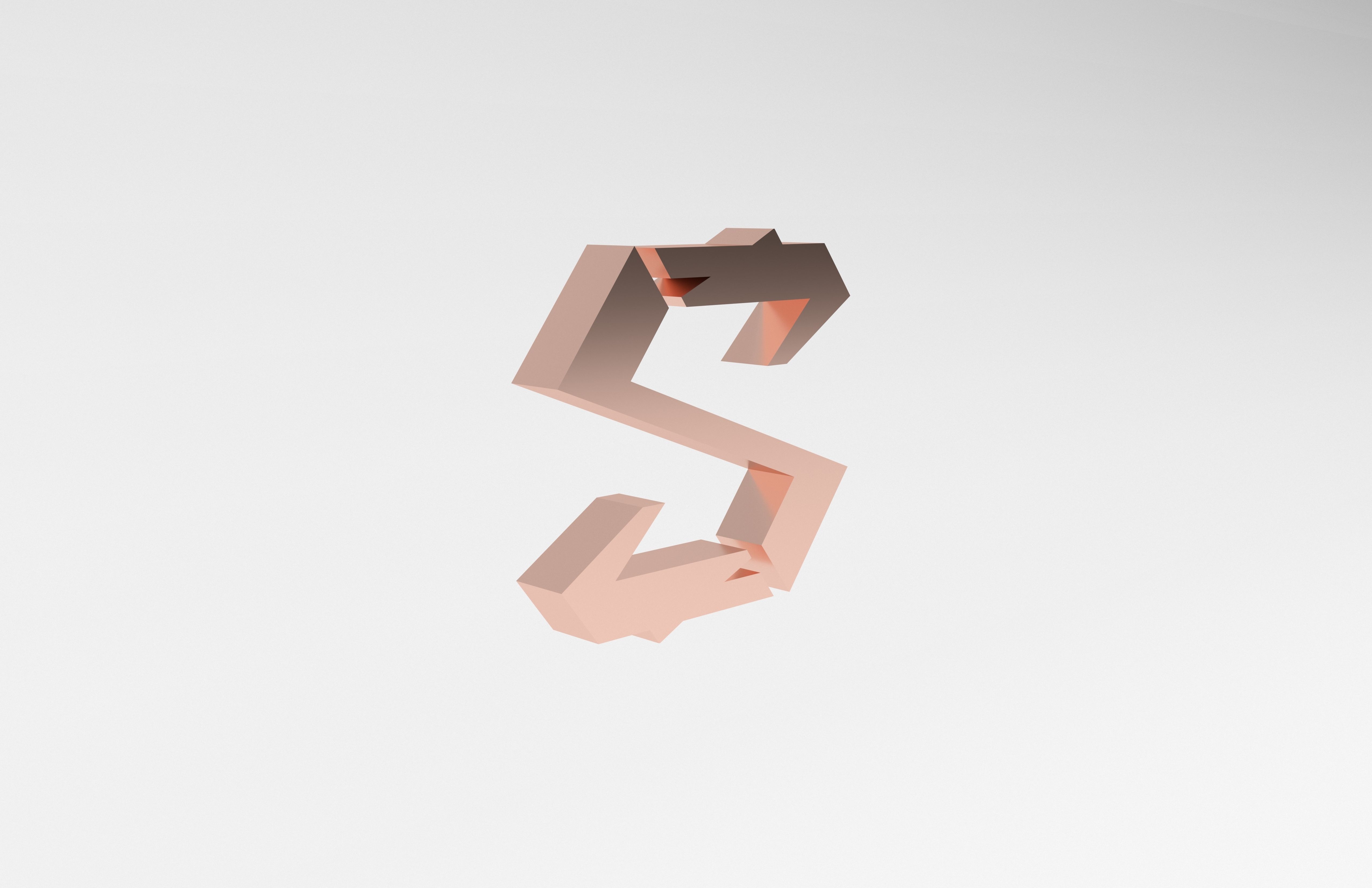 Black Shark Logo v1 008 Free low-poly 3D model_3