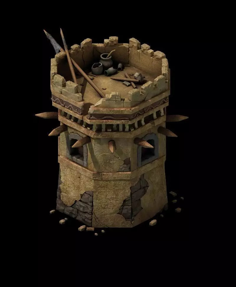 tower build 3D model