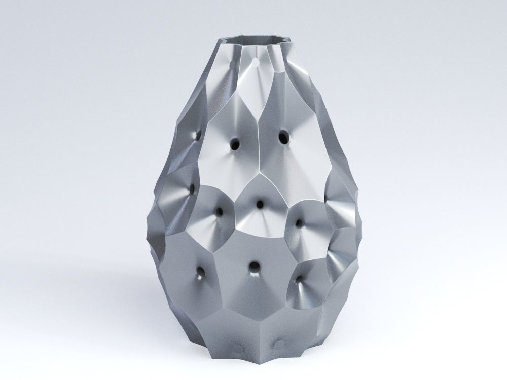 Conic Vase 3D print model_12