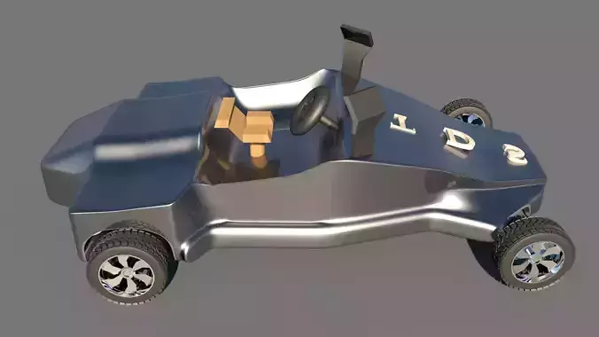 Car For Video Games Four Low-poly 3D model