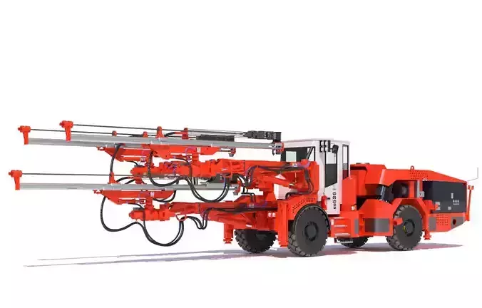 Three-Boom Jumbo Drill Rig DD530 3D model