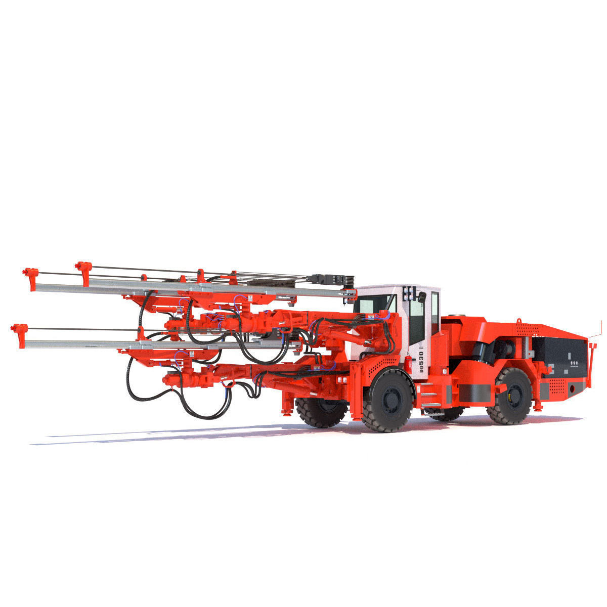 Three-Boom Jumbo Drill Rig DD530 3D model_13