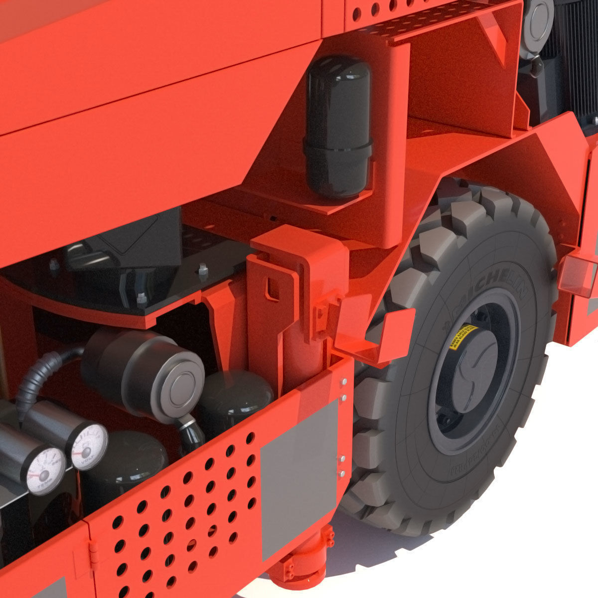 Three-Boom Jumbo Drill Rig DD530 3D model_12