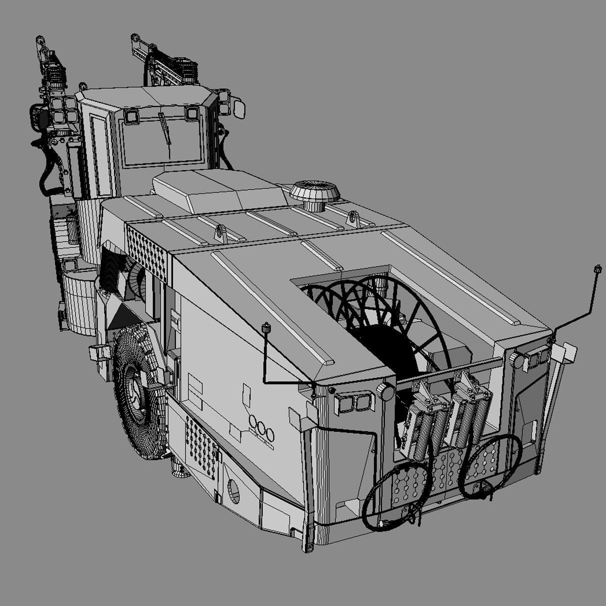 Three-Boom Jumbo Drill Rig DD530 3D model_6