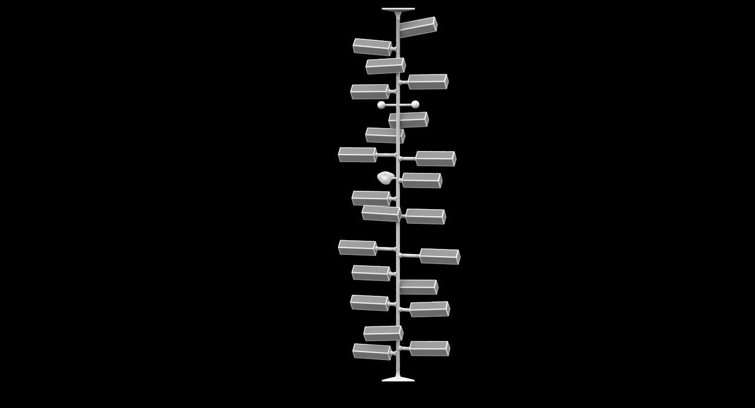 Harry Bertoia Sculpture 3D model_6