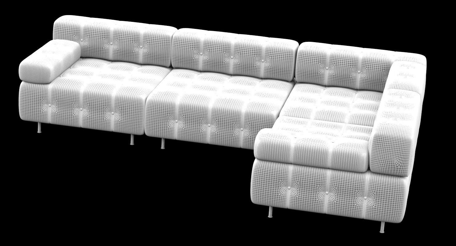 Harvey Probber Sofa 3D model_5