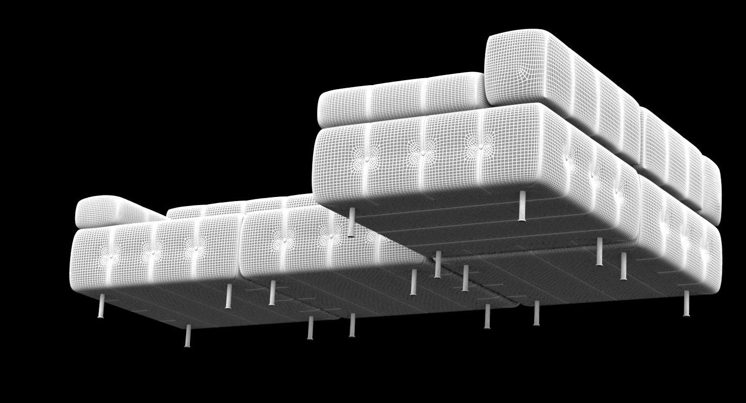 Harvey Probber Sofa 3D model_4