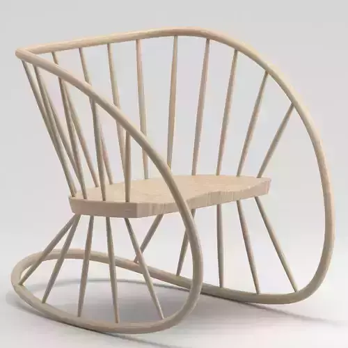 3D Heals Rocking Chair