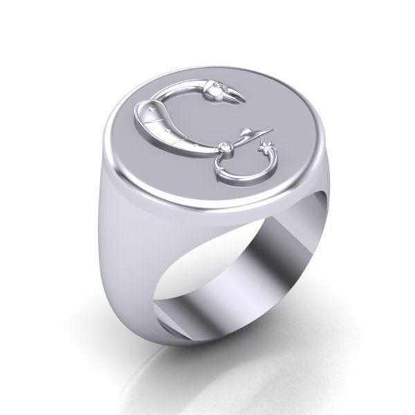 Ring trchnagir Ya 3D print model_16