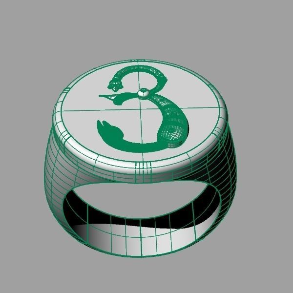 Ring trchnagir Ya 3D print model_15