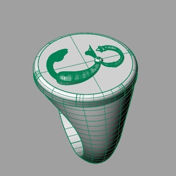 Ring trchnagir Ya 3D print model_7