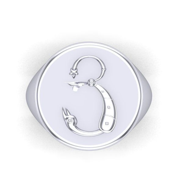 Ring trchnagir Ya 3D print model_24