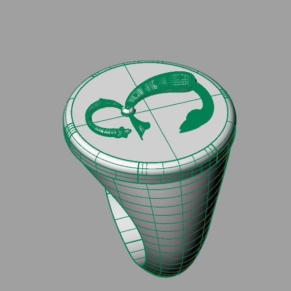 Ring trchnagir Ya 3D print model_12