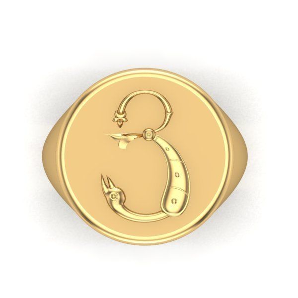 Ring trchnagir Ya 3D print model_26