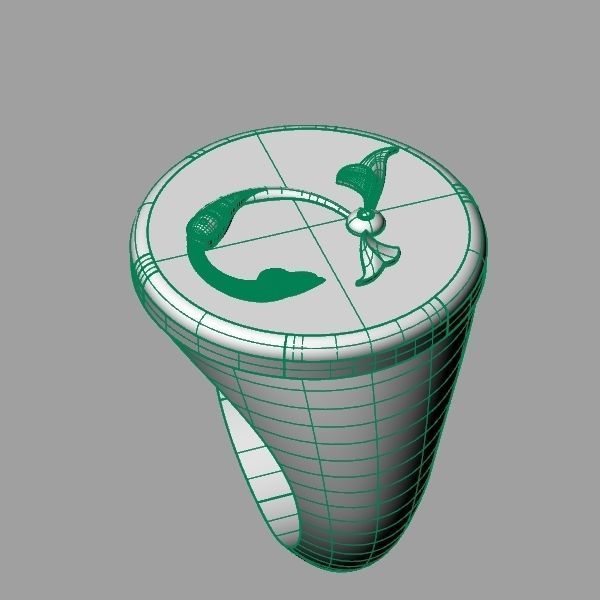 Ring trchnagir Ch 3D print model_12