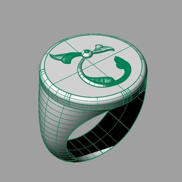 Ring trchnagir Ch 3D print model_9