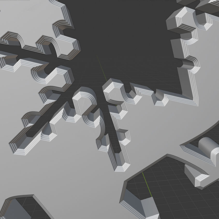 Decor Snowflake Design4  3D print model 3D print model_3