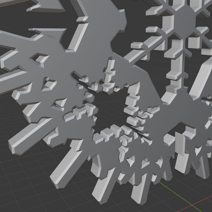 Decor Snowflake Design4  3D print model 3D print model_1