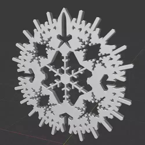 Decor Snowflake Design4  3D print model