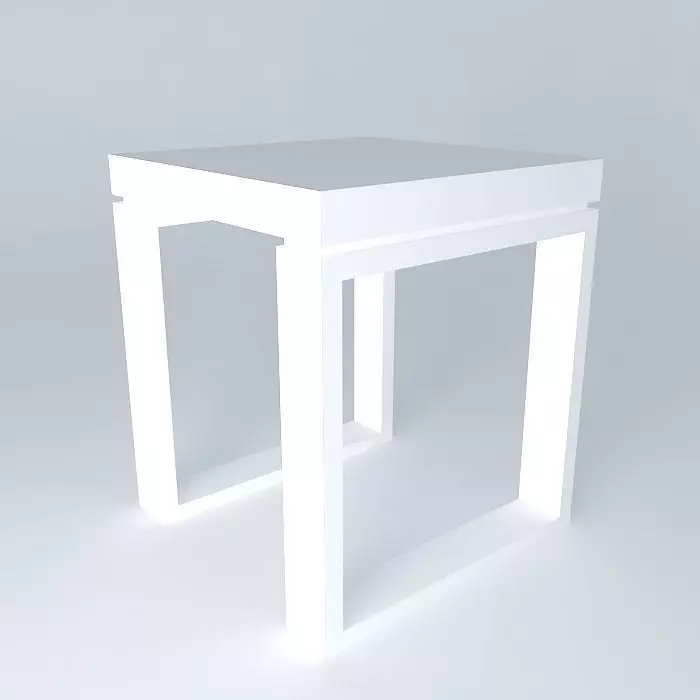 B - Bedside Table Free 3D model_0