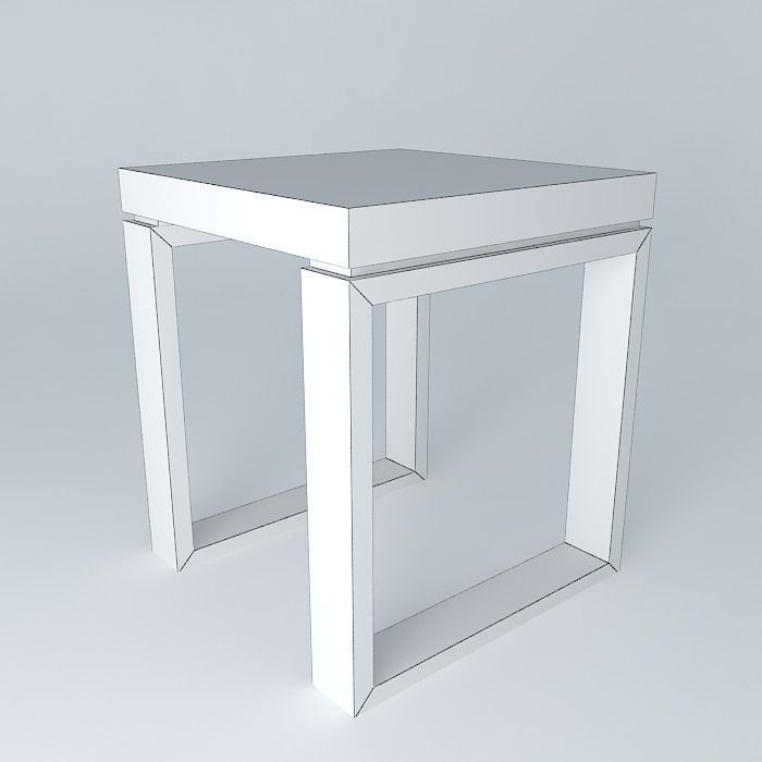 B - Bedside Table Free 3D model_4
