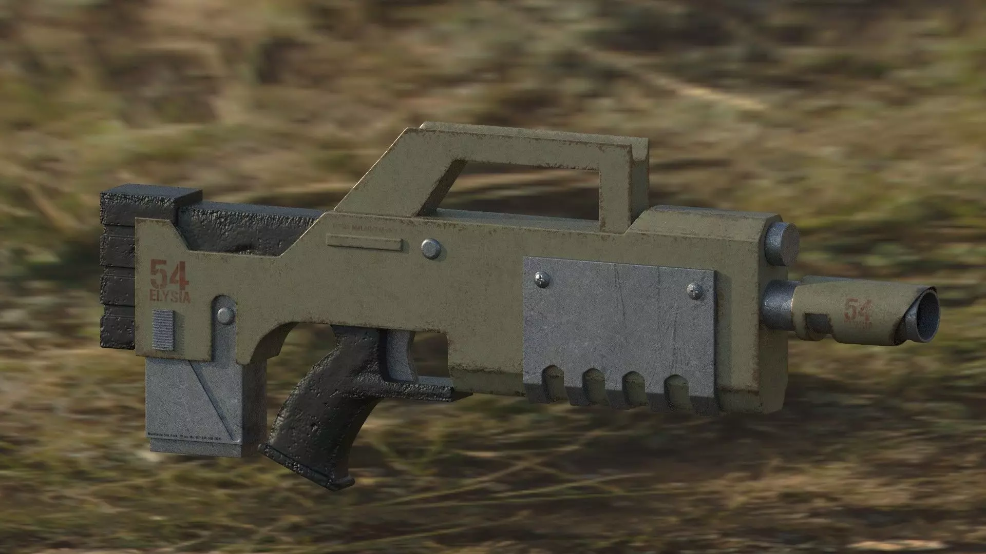 8-Pack Laser Gun 3D model_0