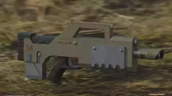8-Pack Laser Gun 3D model