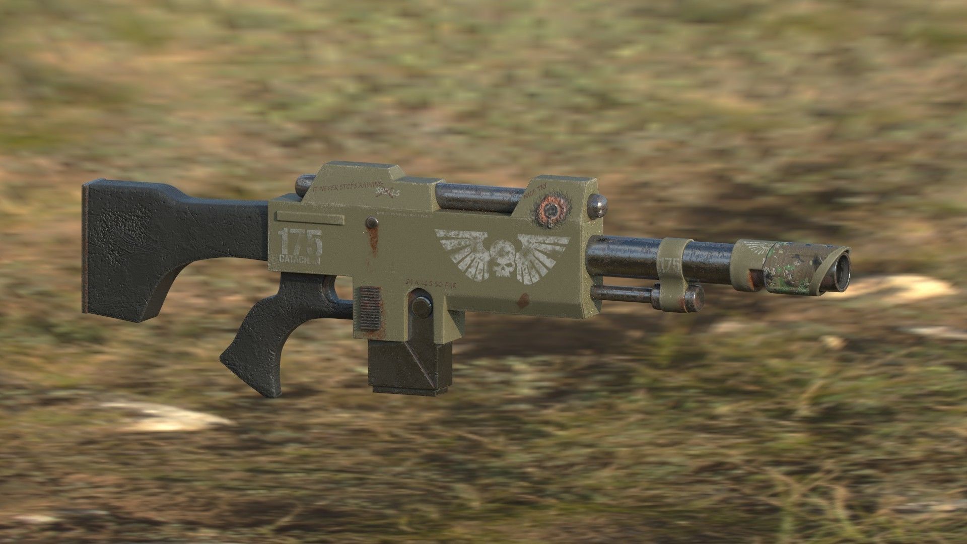 8-Pack Laser Gun 3D model_2