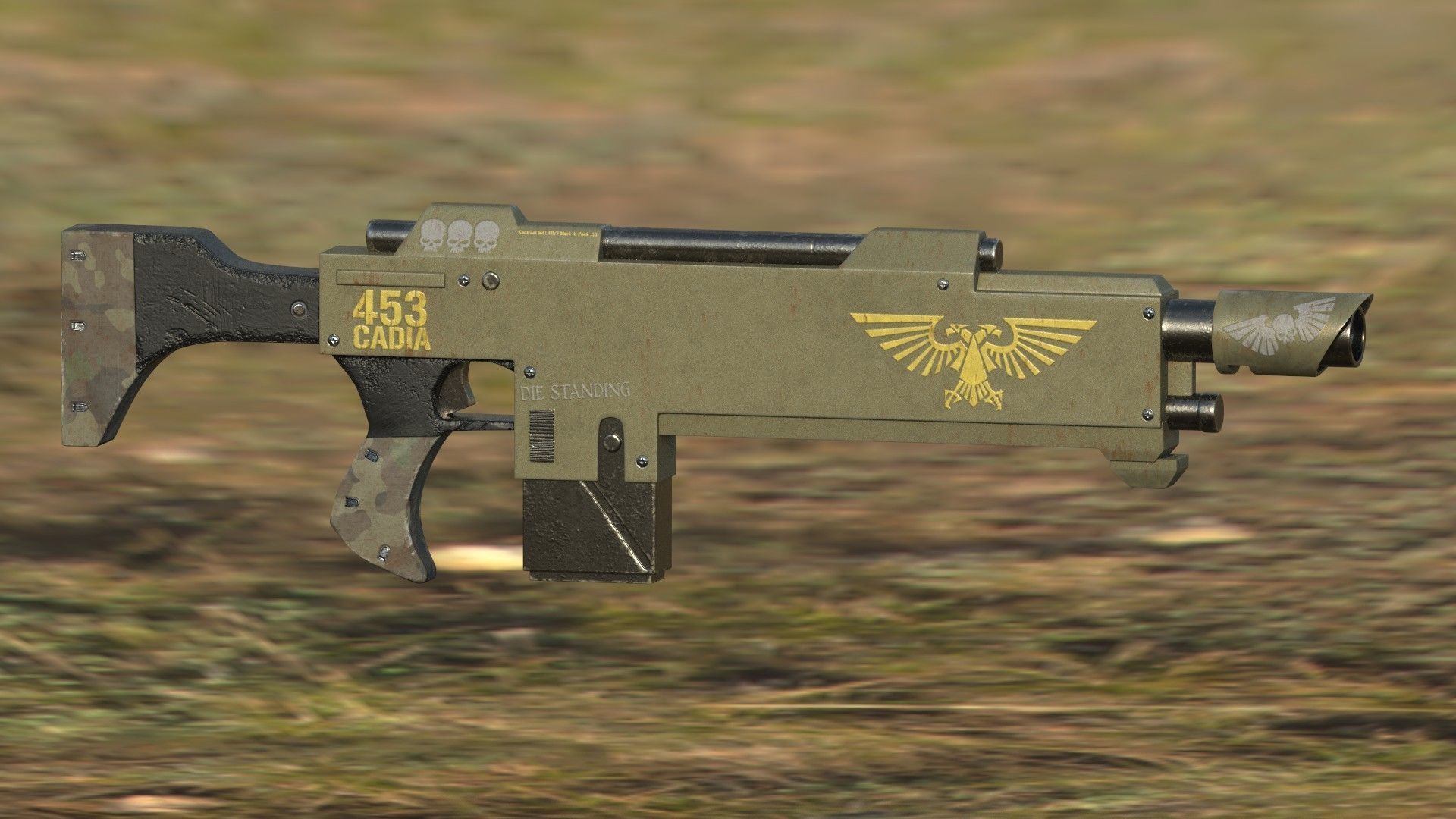 8-Pack Laser Gun 3D model_3