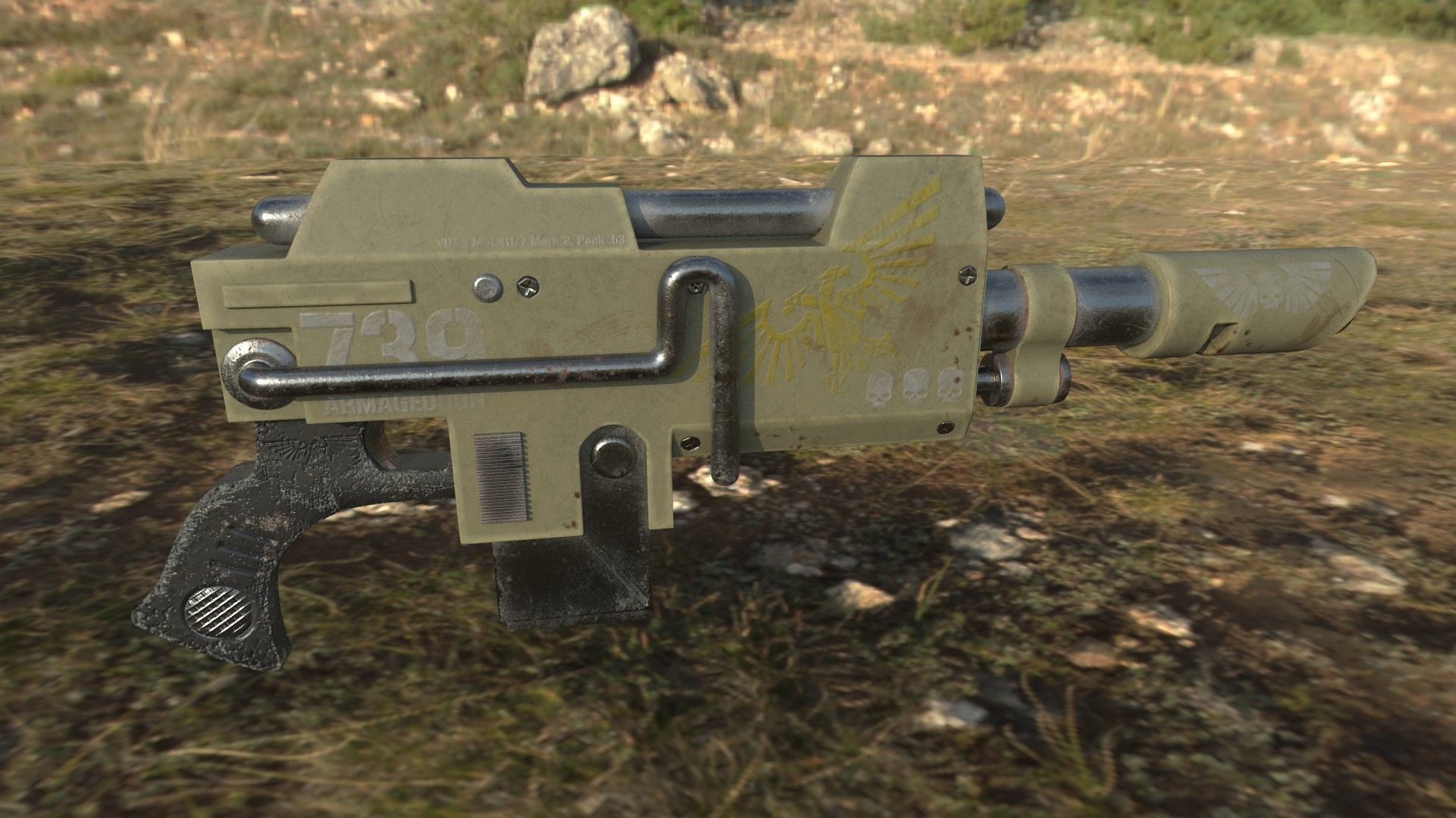 8-Pack Laser Gun 3D model_8