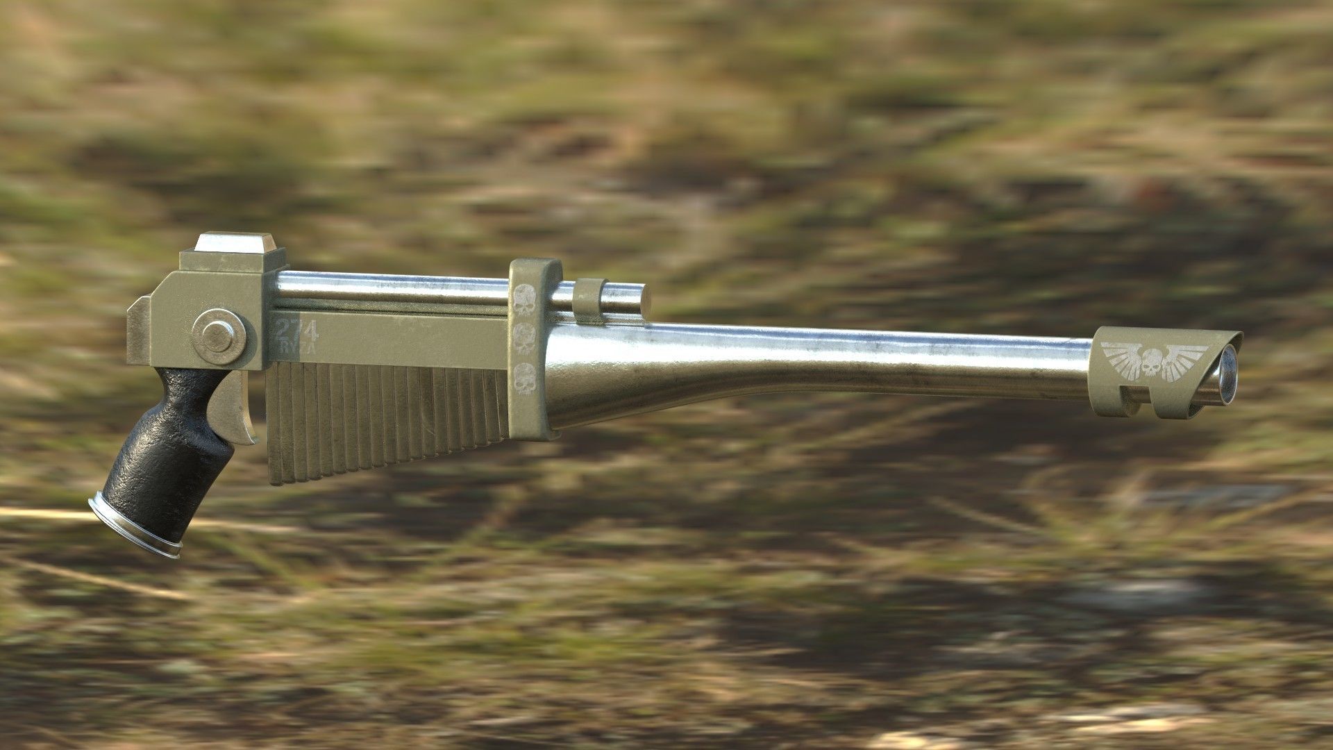 8-Pack Laser Gun 3D model_6