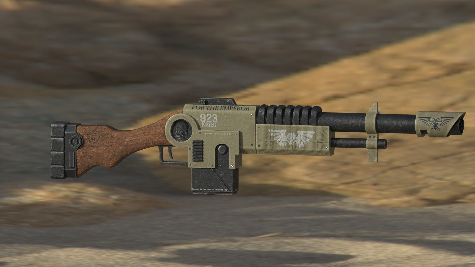 8-Pack Laser Gun 3D model_4