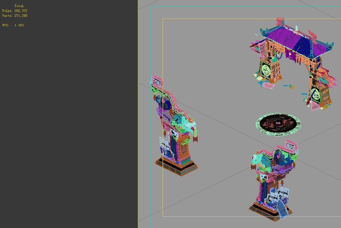 gate - guardian of animals - transmission point 3D model_1