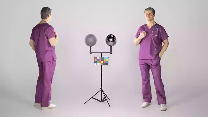 Surgical doctor with a stethoscope 79