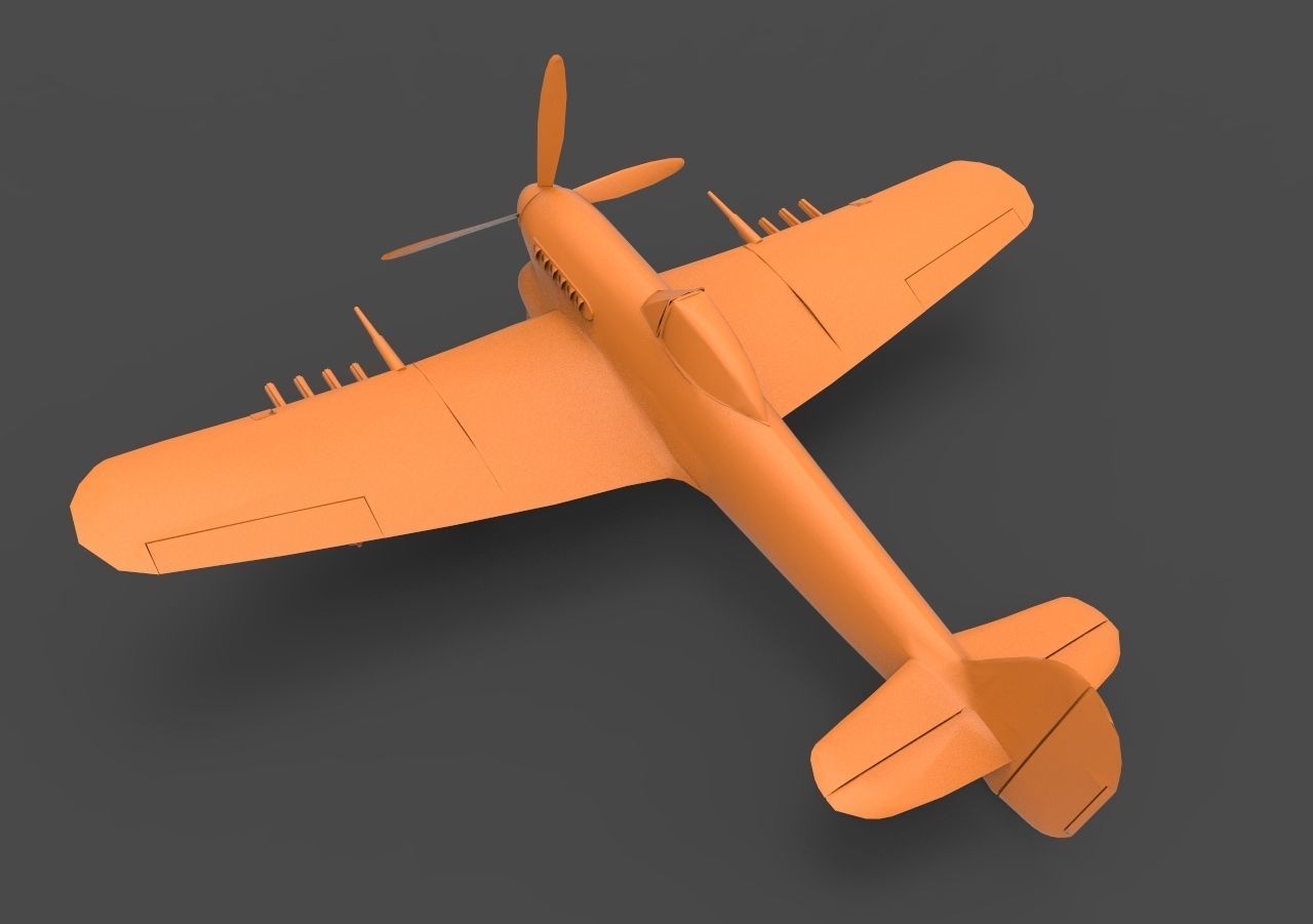 F6F Hellcat 3D print model_6
