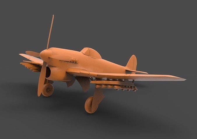 F6F Hellcat 3D print model