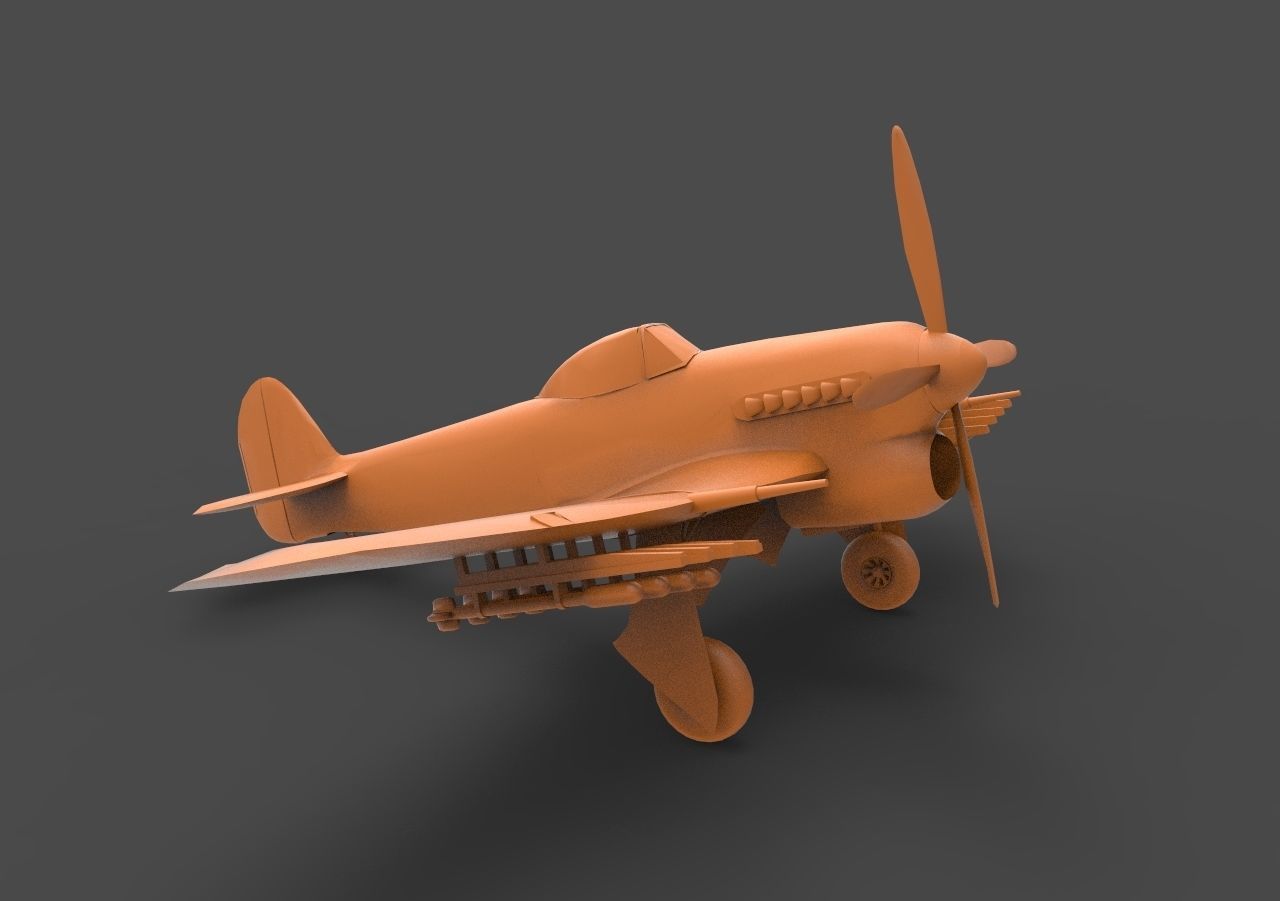 F6F Hellcat 3D print model_2