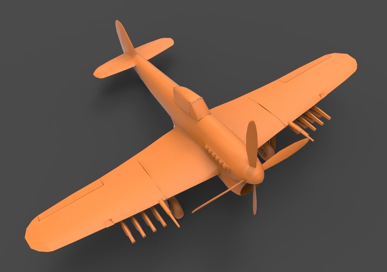 F6F Hellcat 3D print model_7