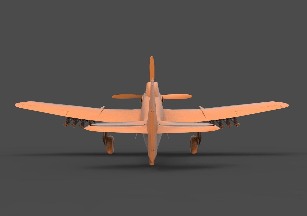 F6F Hellcat 3D print model_5